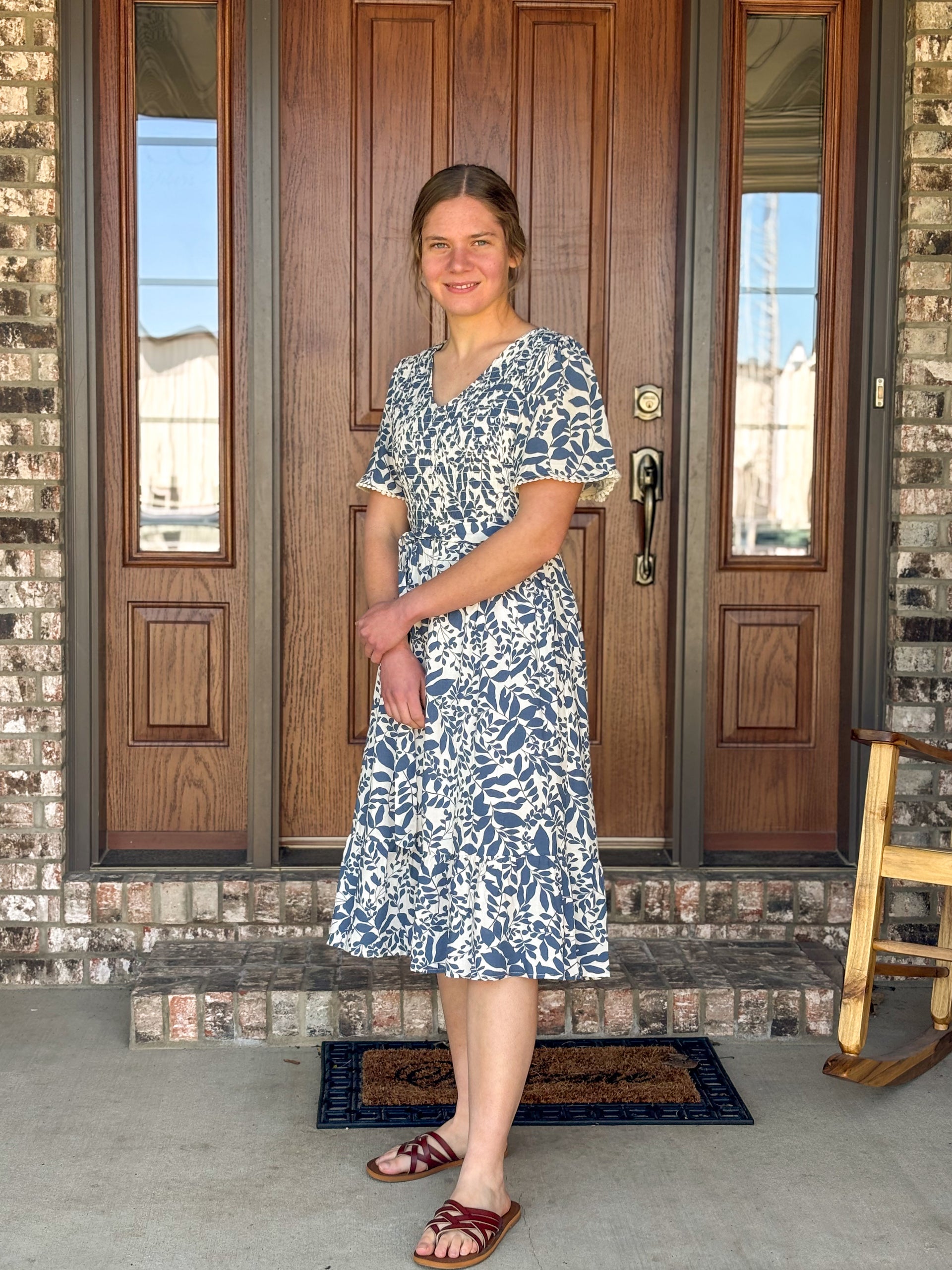 slate and willow floral midi dress Willow Smocked Midi Dress – Beloved Clothing Co