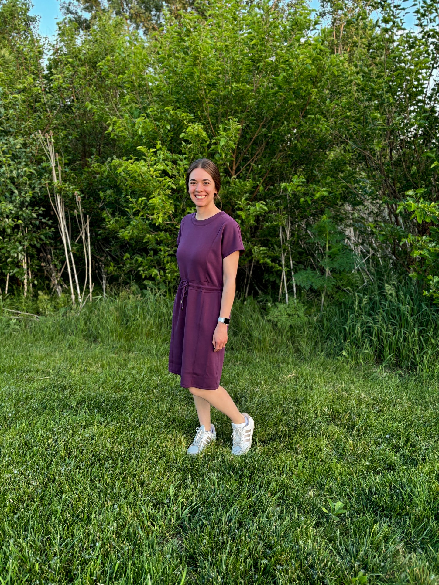 All Day Scuba Dress in Plum