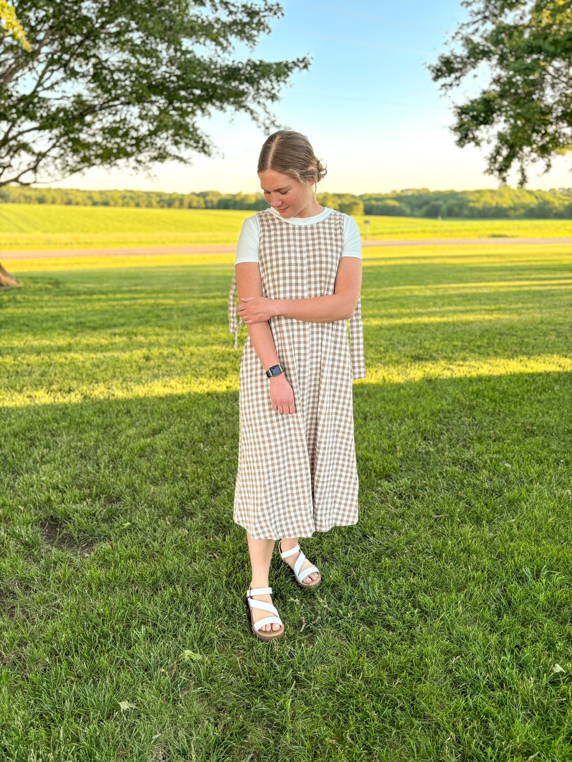 Brown Gingham Cotton Sun Dress – Beloved Clothing Co