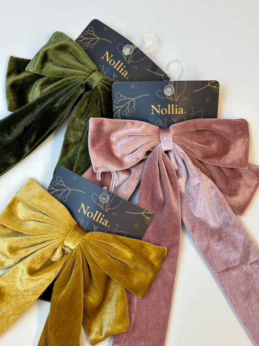 Velvet Ribbon Hair Bow