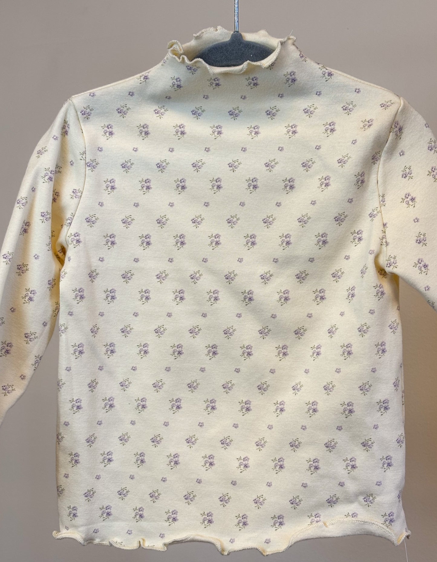 Toddler Floral Turtle Neck Top