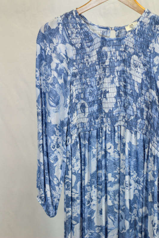 The "Waverly" Floral Smocked Dress