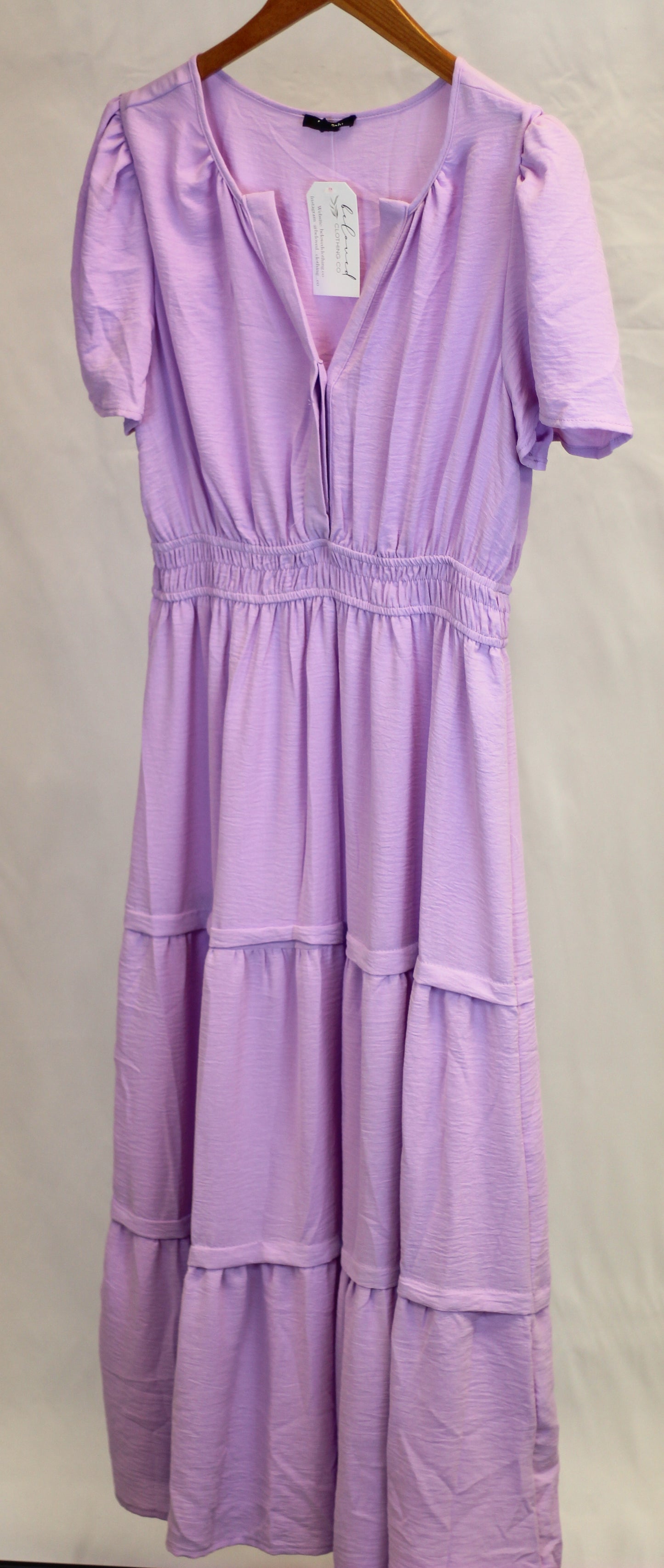 Lavender Tiered Maxi Dress