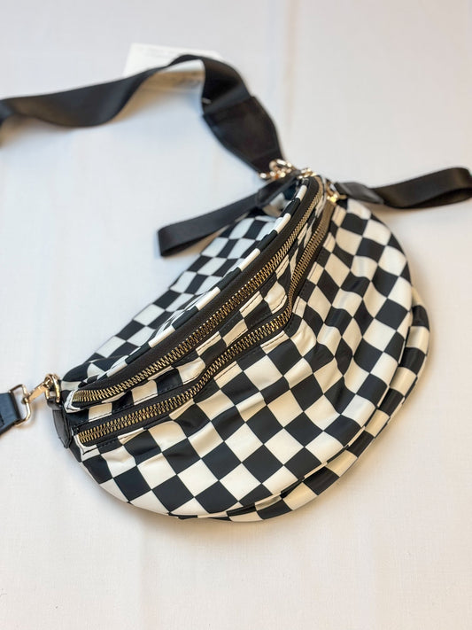 Checkered Crossbody Belt Bag