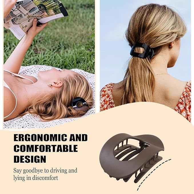 Matte Flat Hair Clip