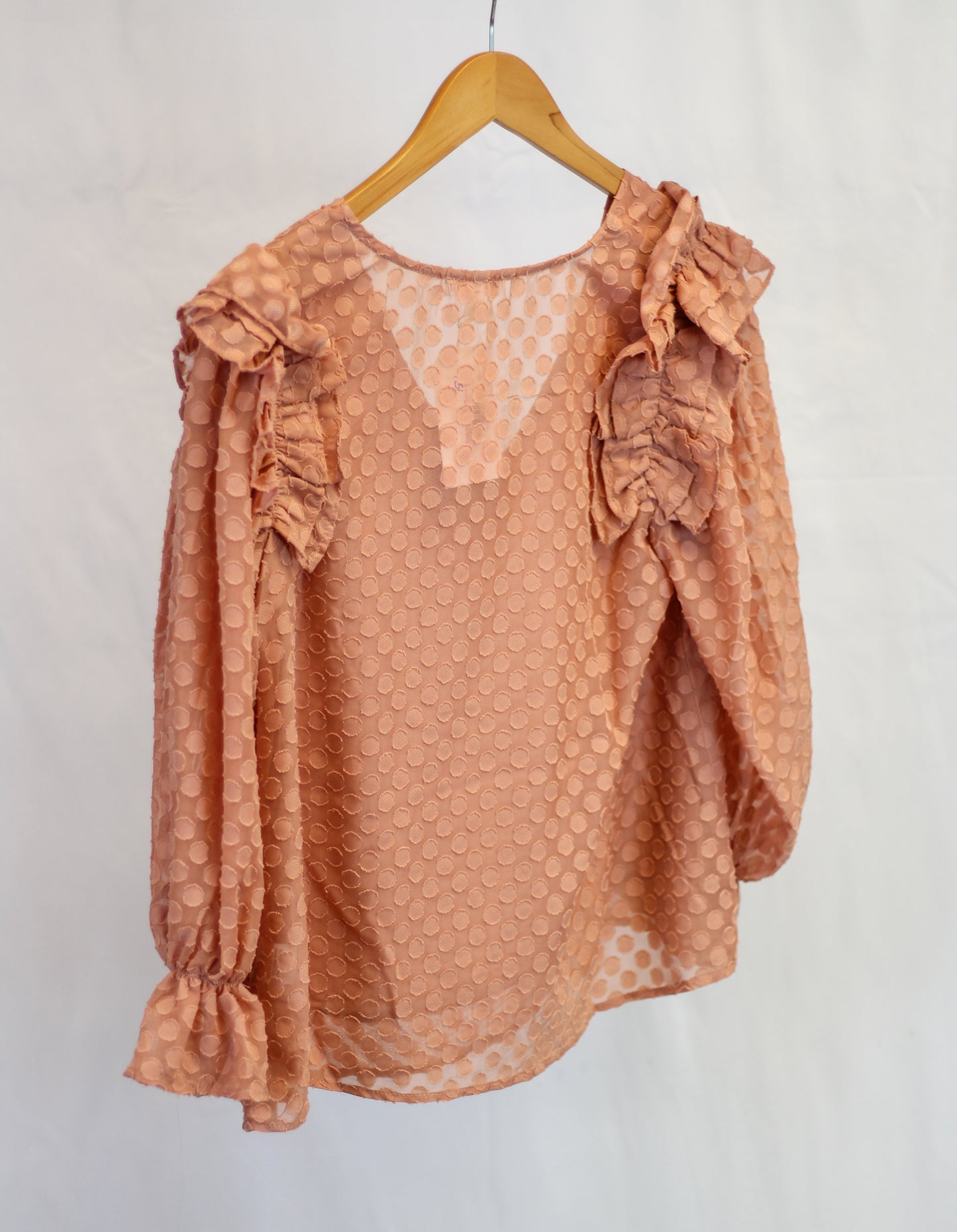 Rose Ruffled Blouse