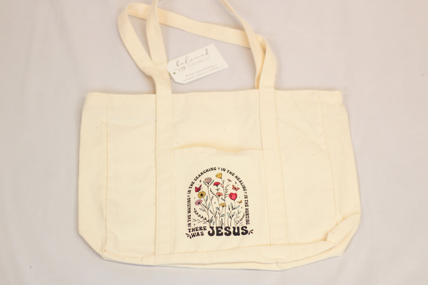 There Was Jesus Canvas Tote Bag
