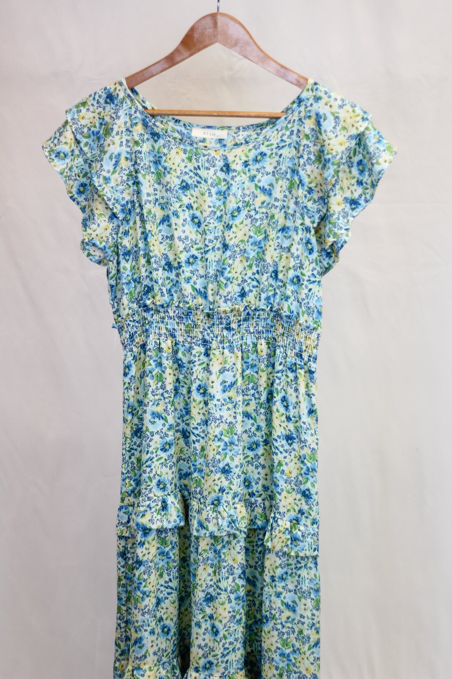 Watercolor Floral Midi Dress