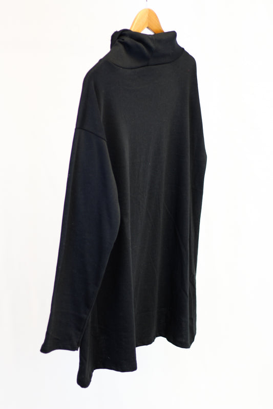 High Low Black Hoodie