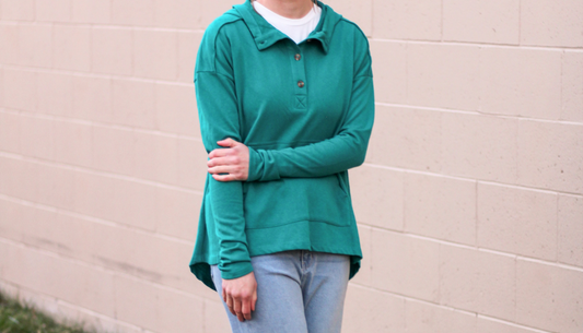 Oversized Flare Hoodie Top