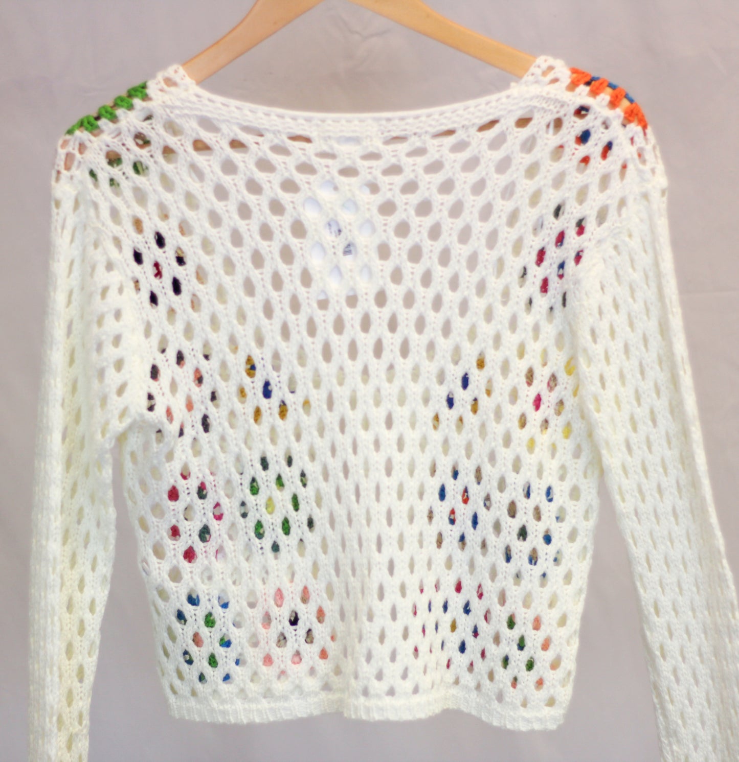 Front Tie Crochet Cardigan