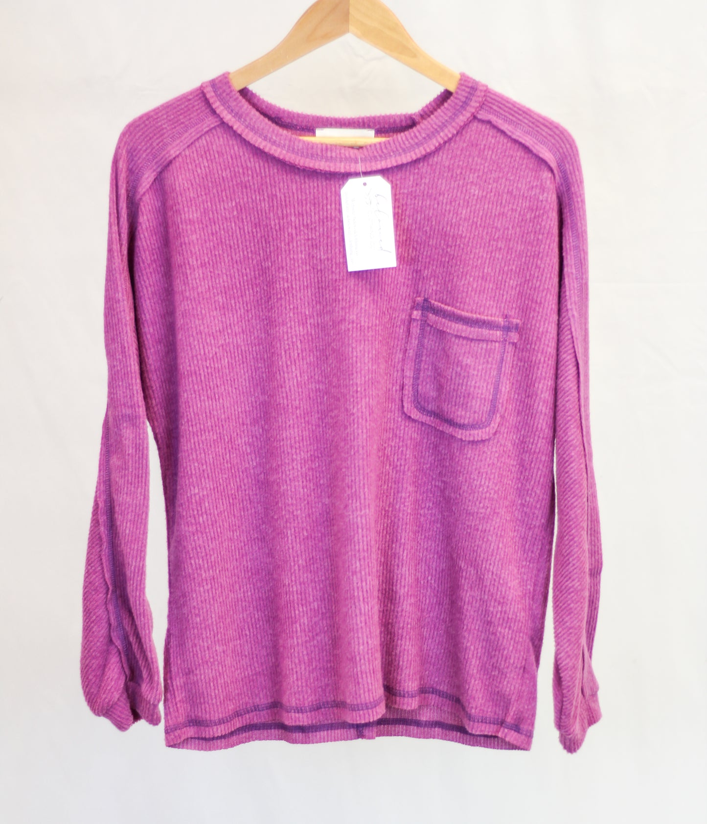 Brushed Soft Pullover Sweater Top