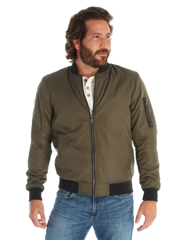 Lewis Sherpa Lined Bomber Jacket