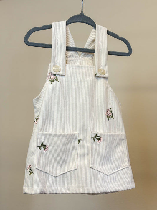 Creamy Corduroy Embroidered Jumper