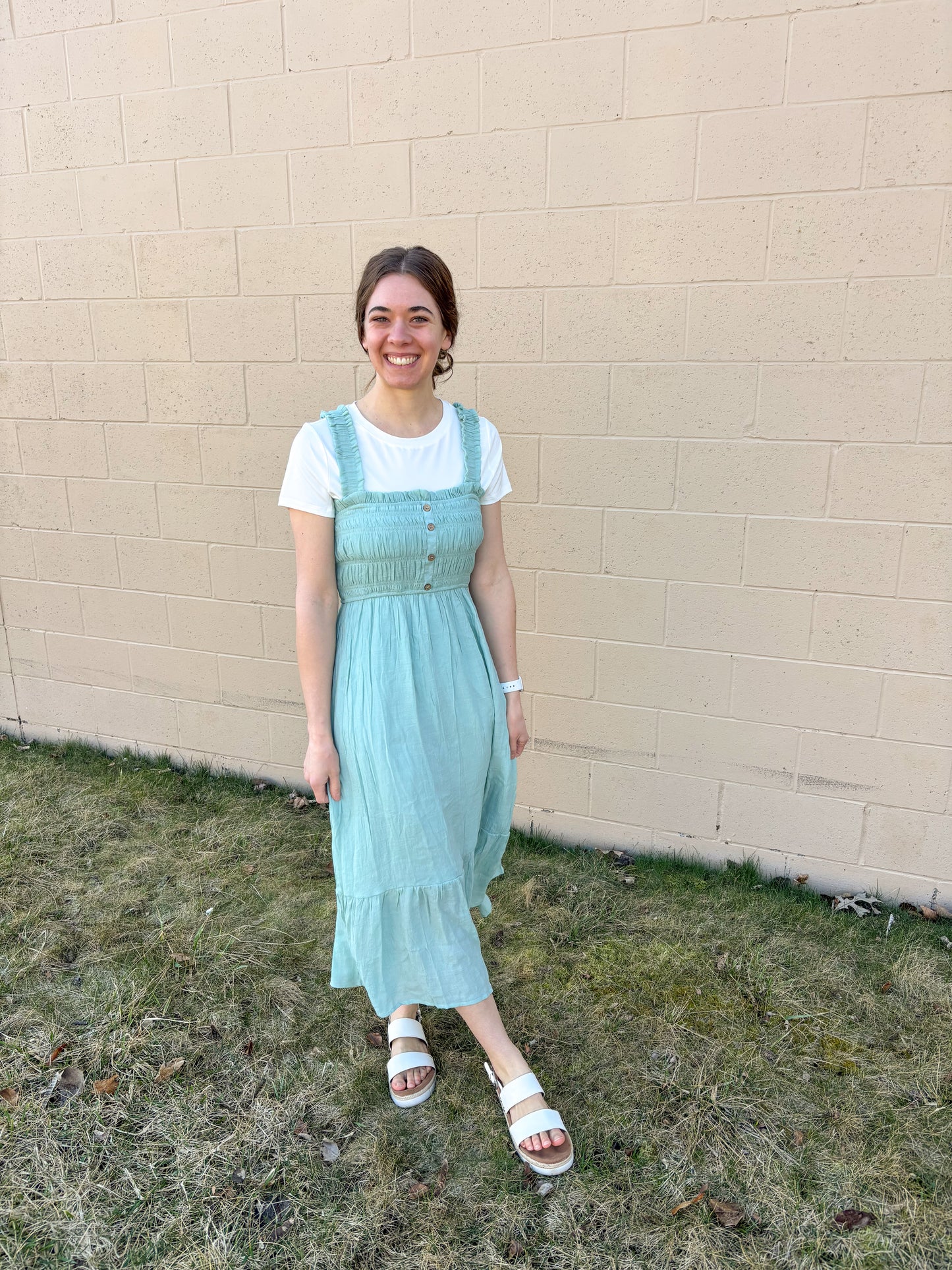 Seafoam Ruffle Jumper