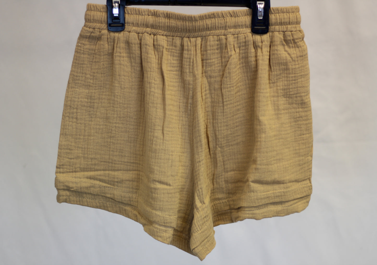 Linen Gauze Tan Shorts