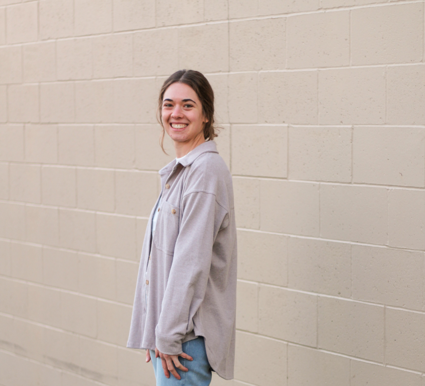 Collared Button Down Shacket