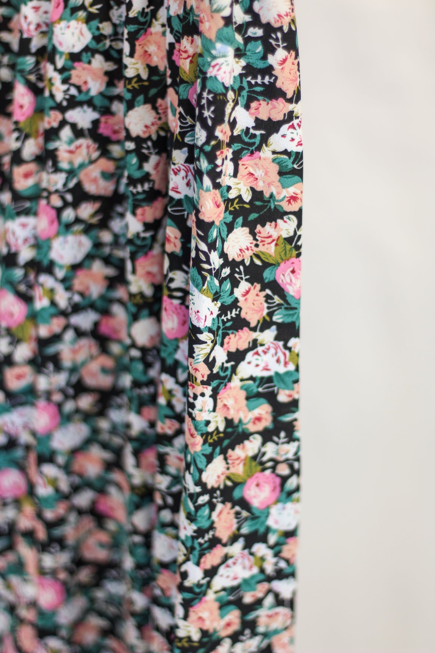 Pink Floral Midi Skirt