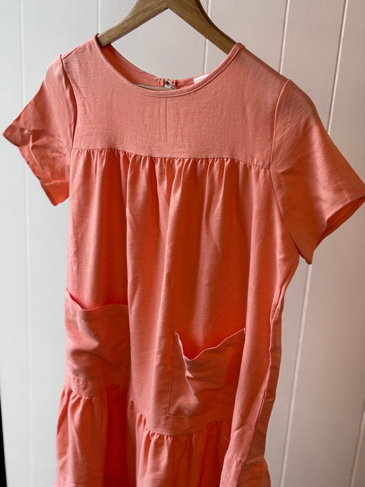 Just Peachy Tiered Dress
