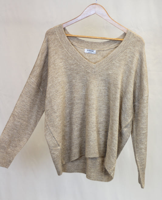 V-Neck Drop Shoulder Sweater