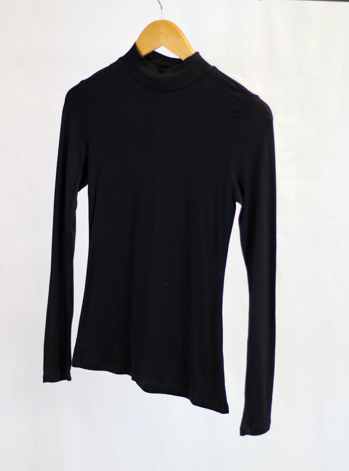 Black Mock Neck Shirt