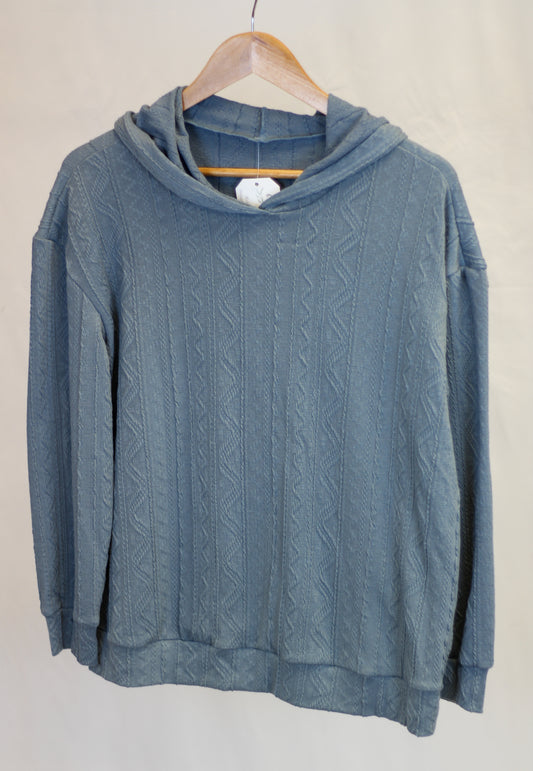 Slate Blue Corded Light Weight Pullover