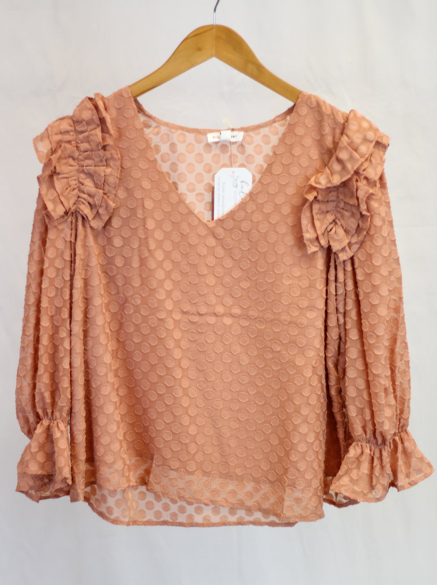 Rose Ruffled Blouse