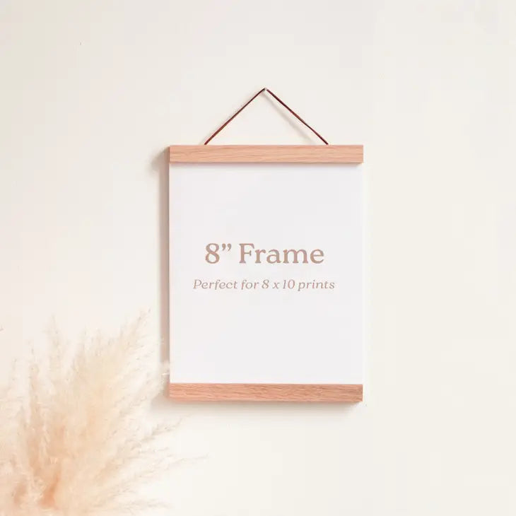 8" Magnetic Wood Print Frame