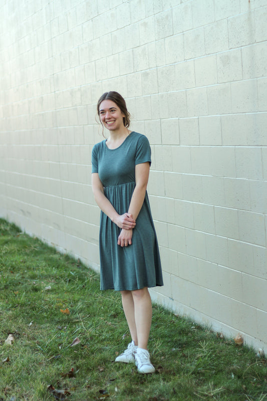 Olive Tee Shirt Dress