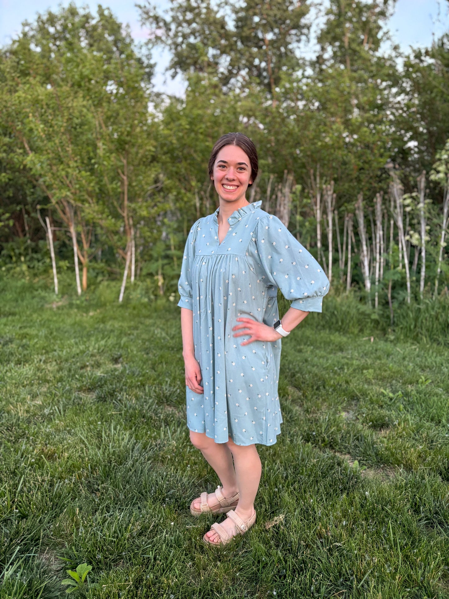 Daisey Linen Bubble Dress