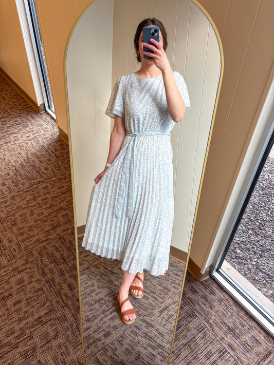 The "Aspen" Dainty Floral Midi Dress