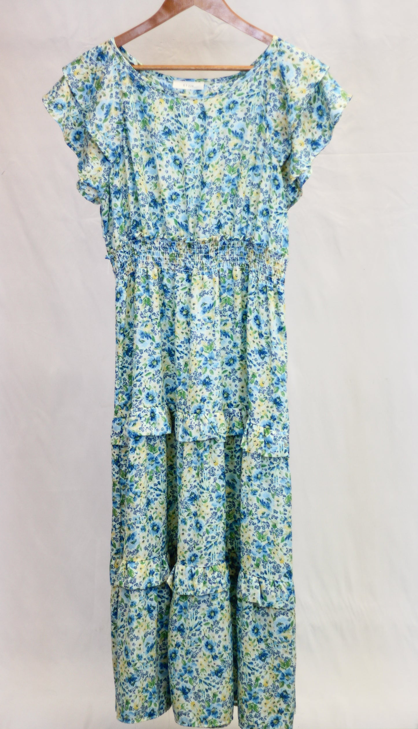 Watercolor Floral Midi Dress