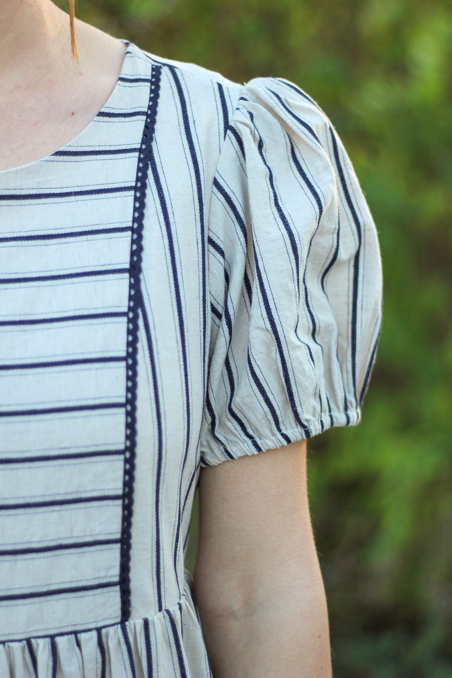 The "Everly" Striped Midi Dress