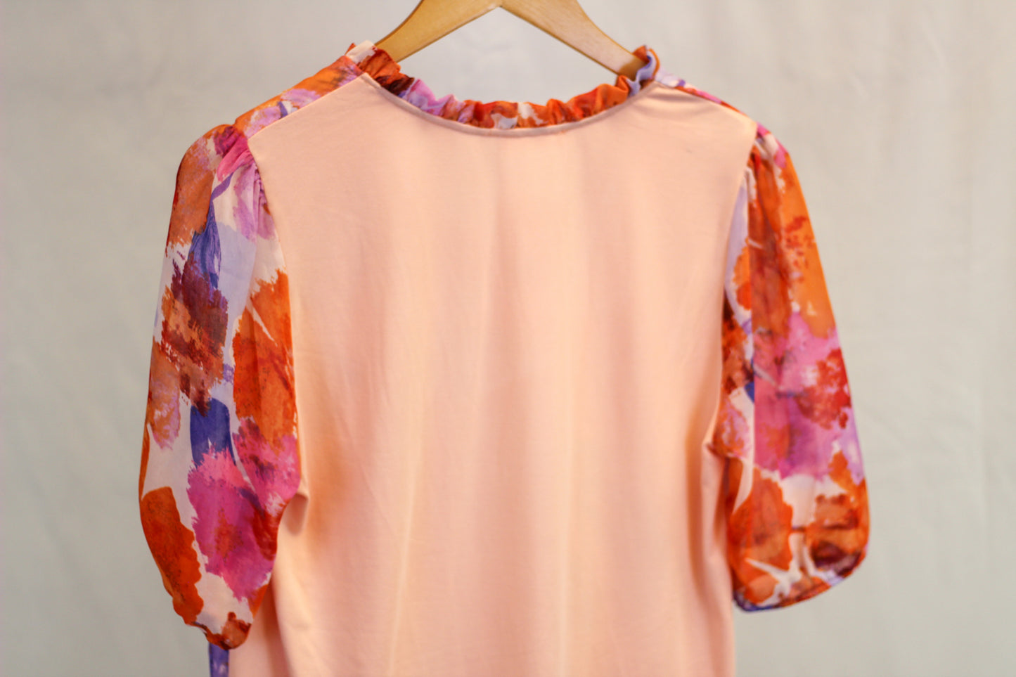 Abstract Floral Printed Top