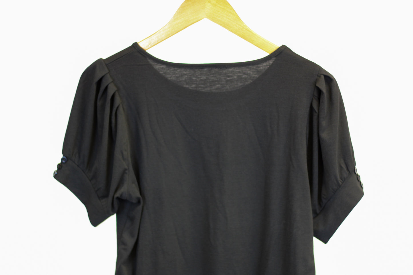 Puff Sleeve Crewneck Top