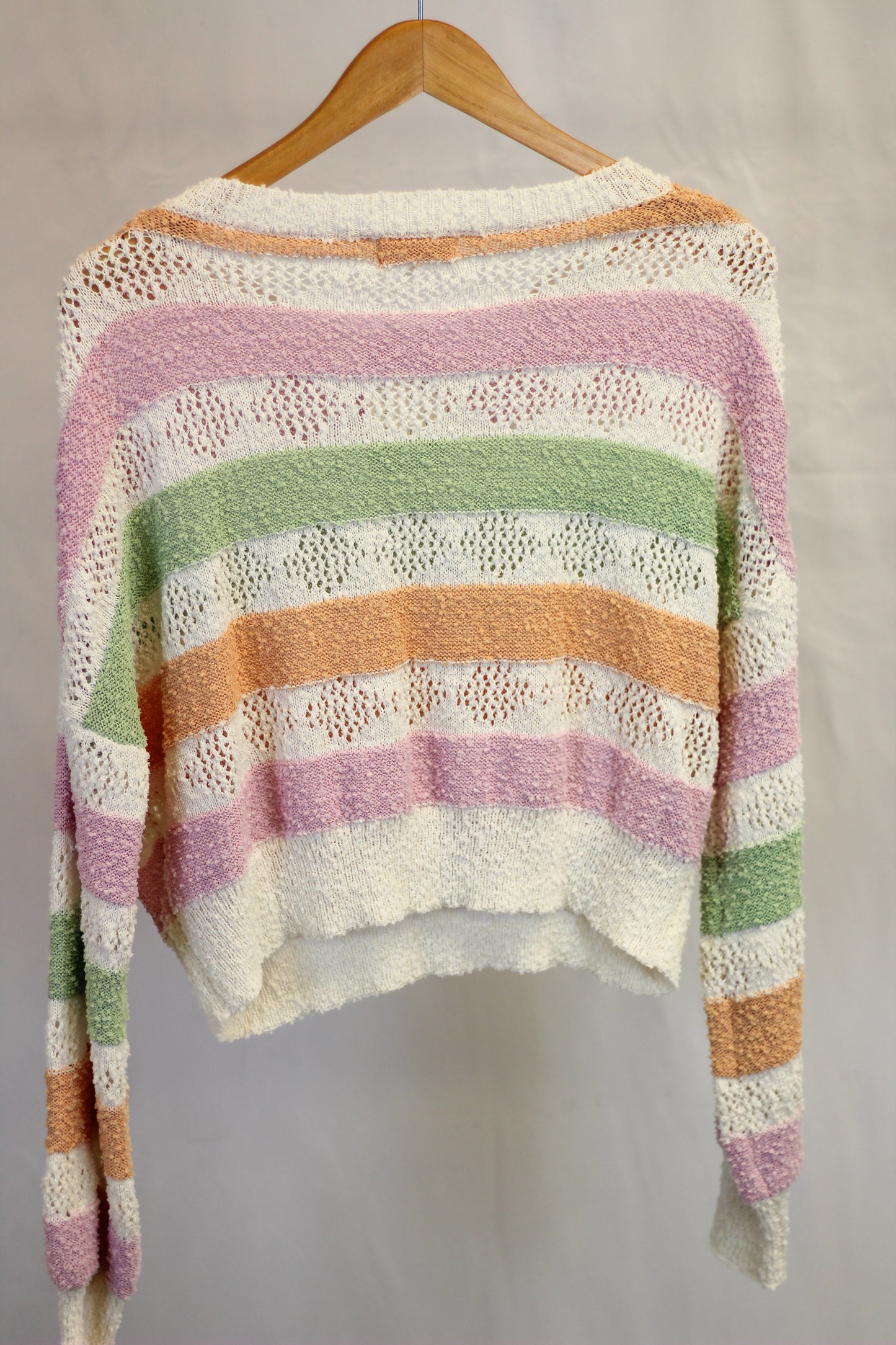 Multi Stripe Lightweight Sweater Top