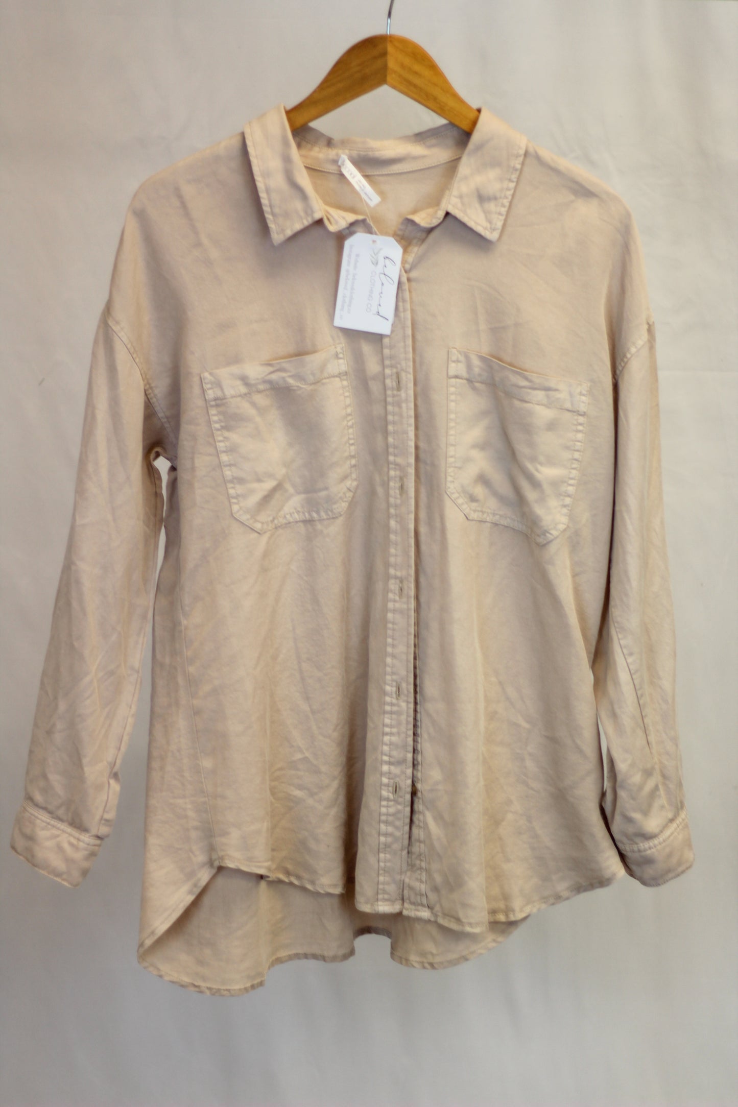 Soft Wash Tencel Oversized Shirt