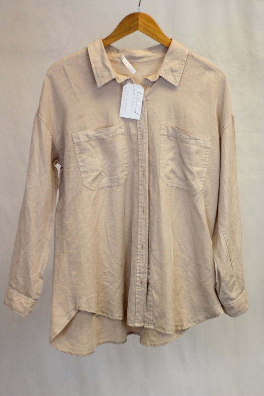 Soft Wash Tencel Oversized Shirt