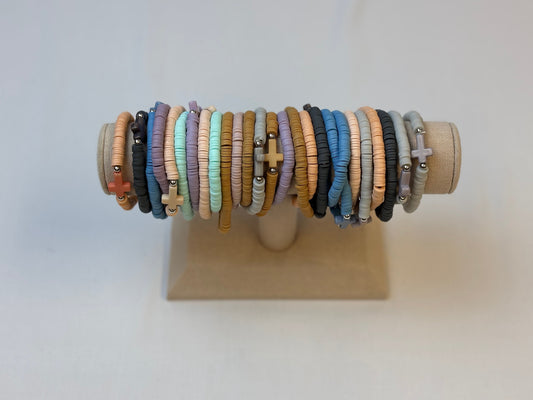 Polymer Clay Cross Bracelets