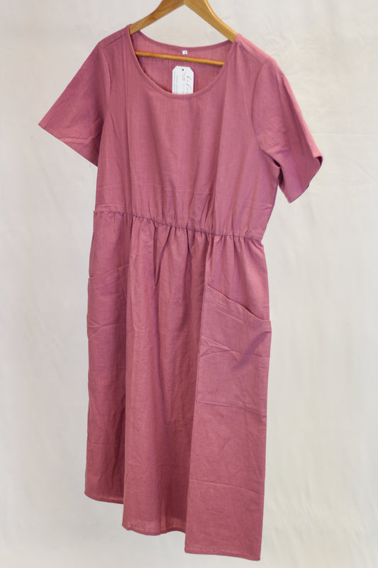Cotton Rose Colored Dress