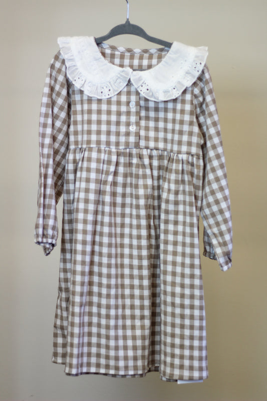 100% Cotton Plaid Toddler Dress