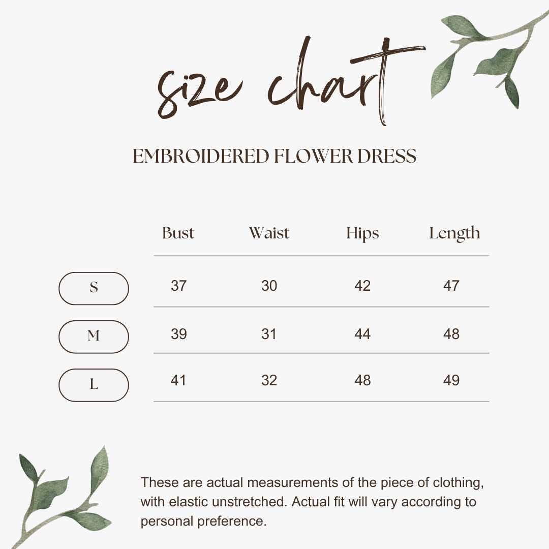 Embroidered Flower Dress