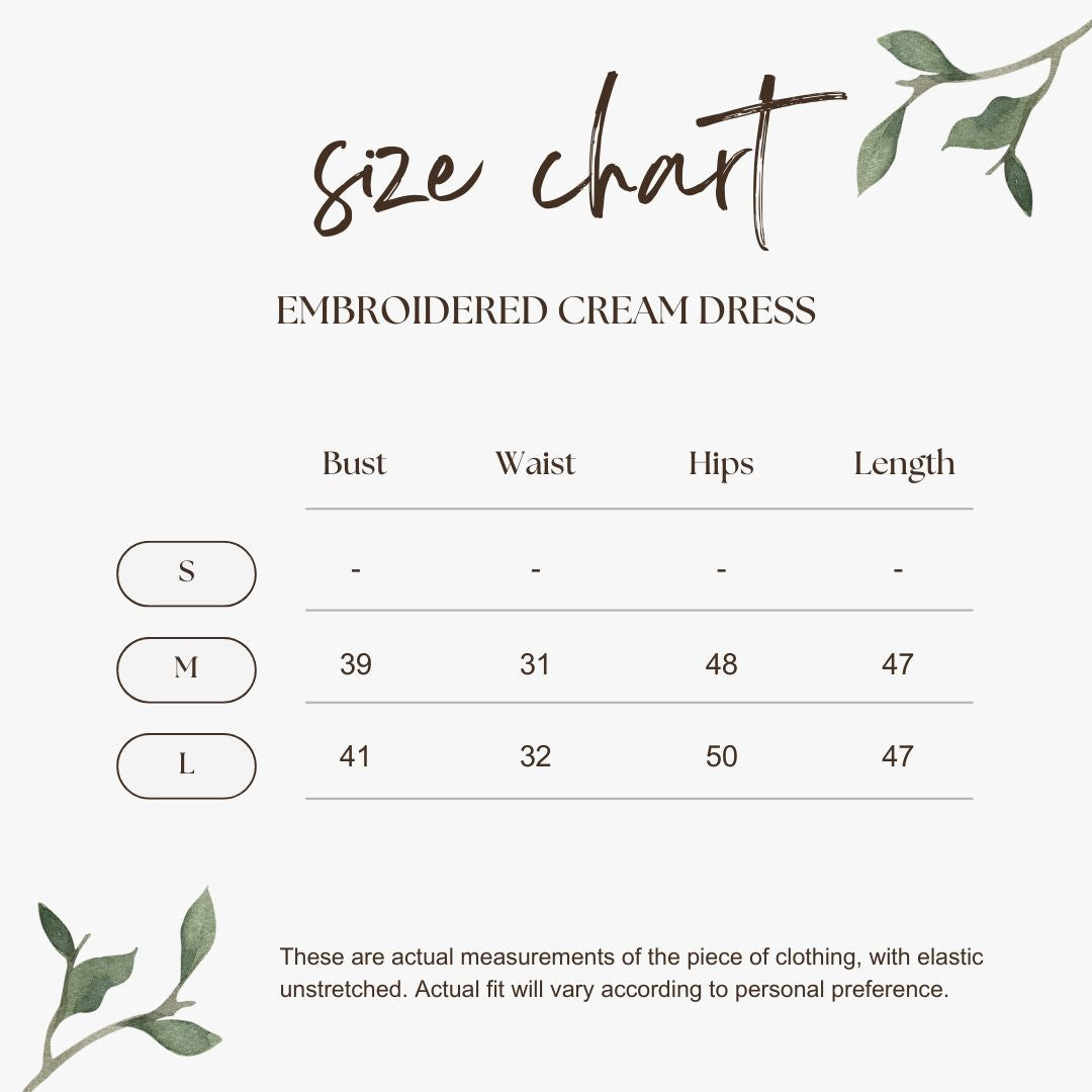 The Embroidered Cream Dress