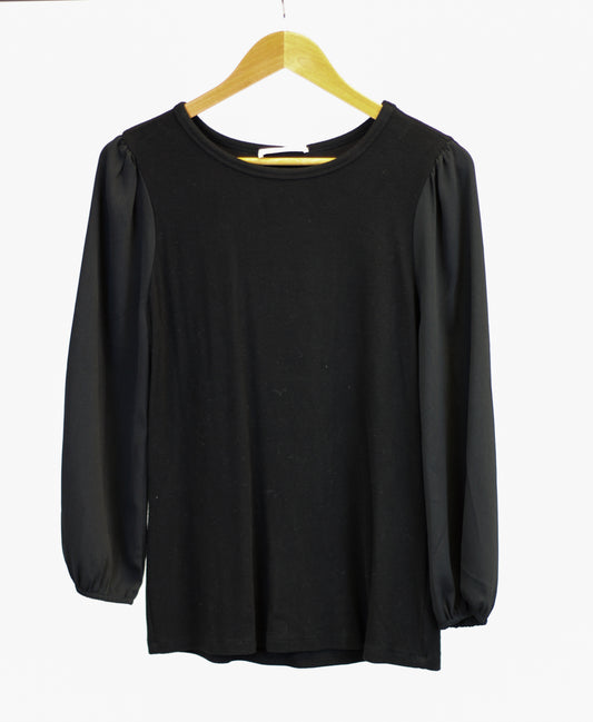 Women's Woven Puff Sleeve Top