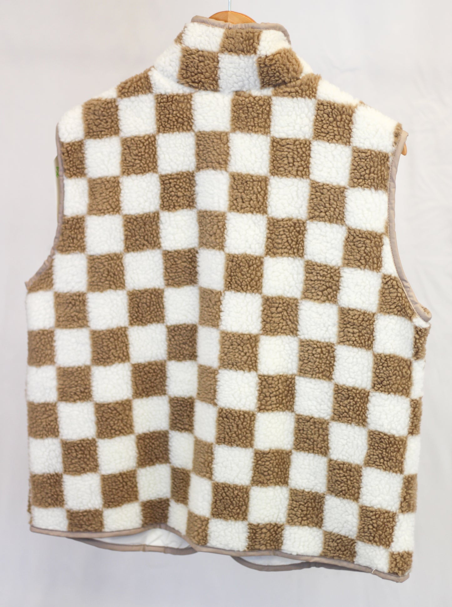 Sherpa Checkered Vest
