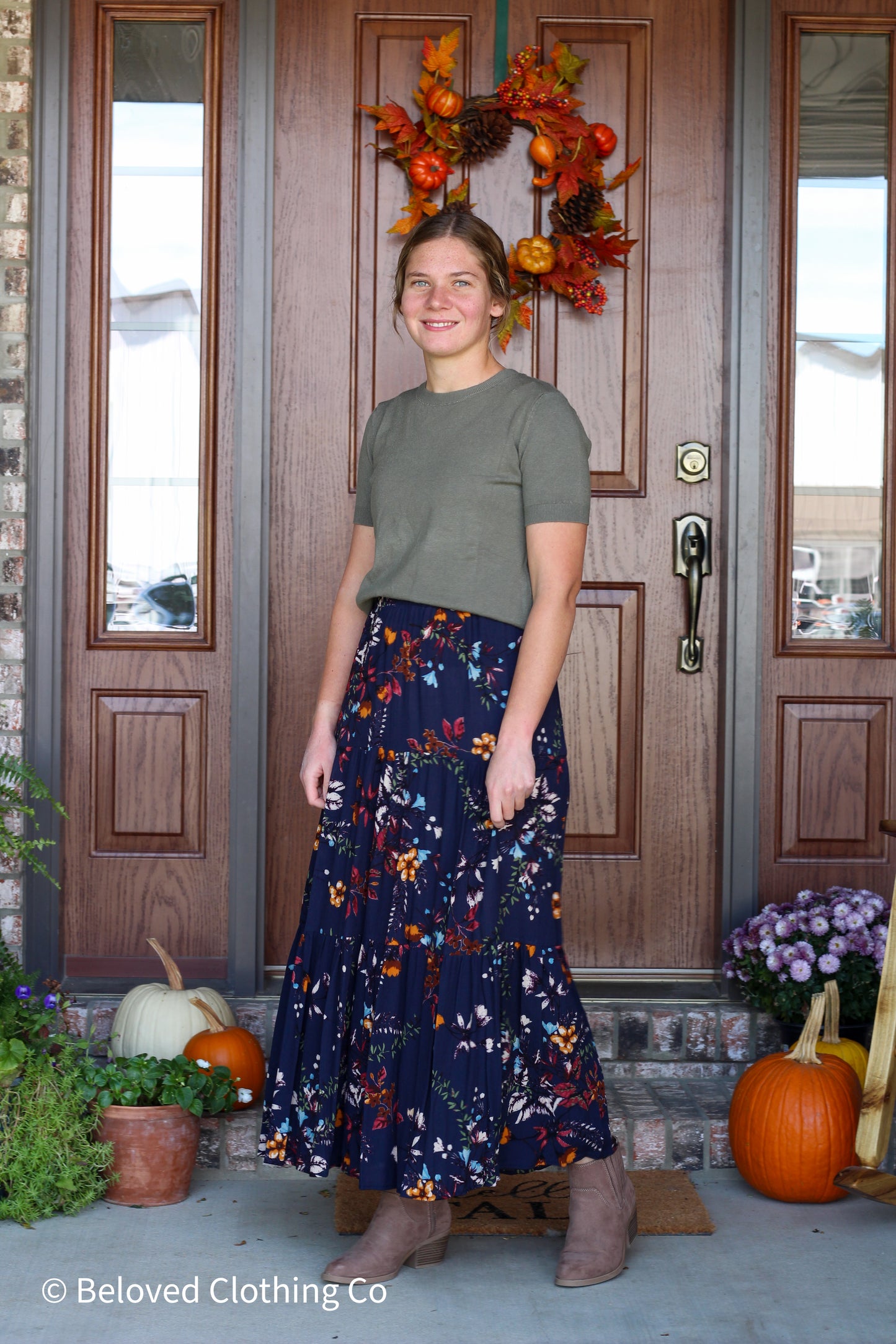 Solid Crewneck Short-Sleeve Sweater