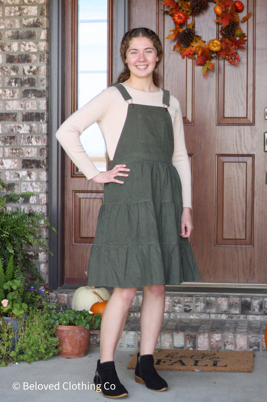 Corduroy Overall Dress
