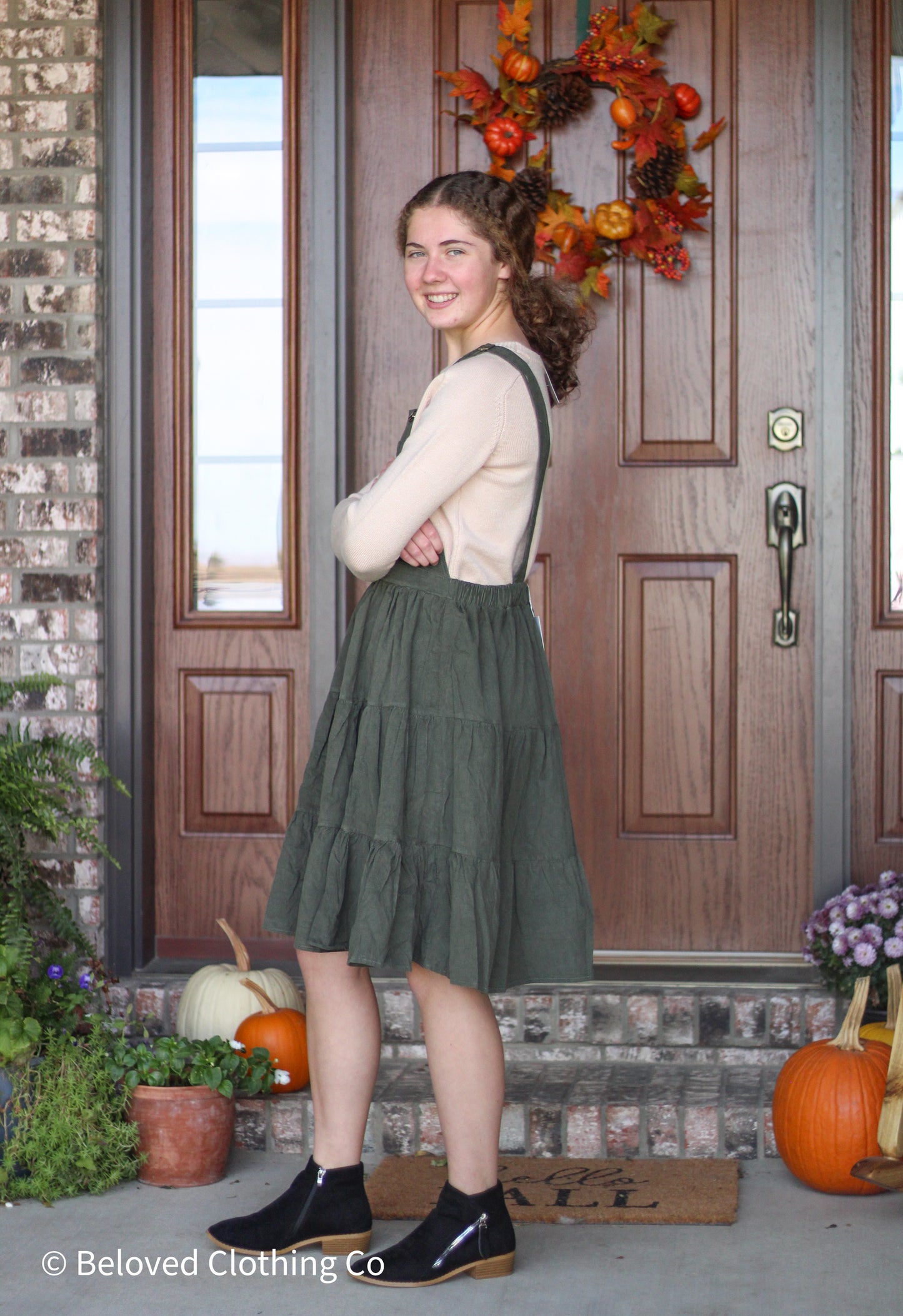 Corduroy Overall Dress