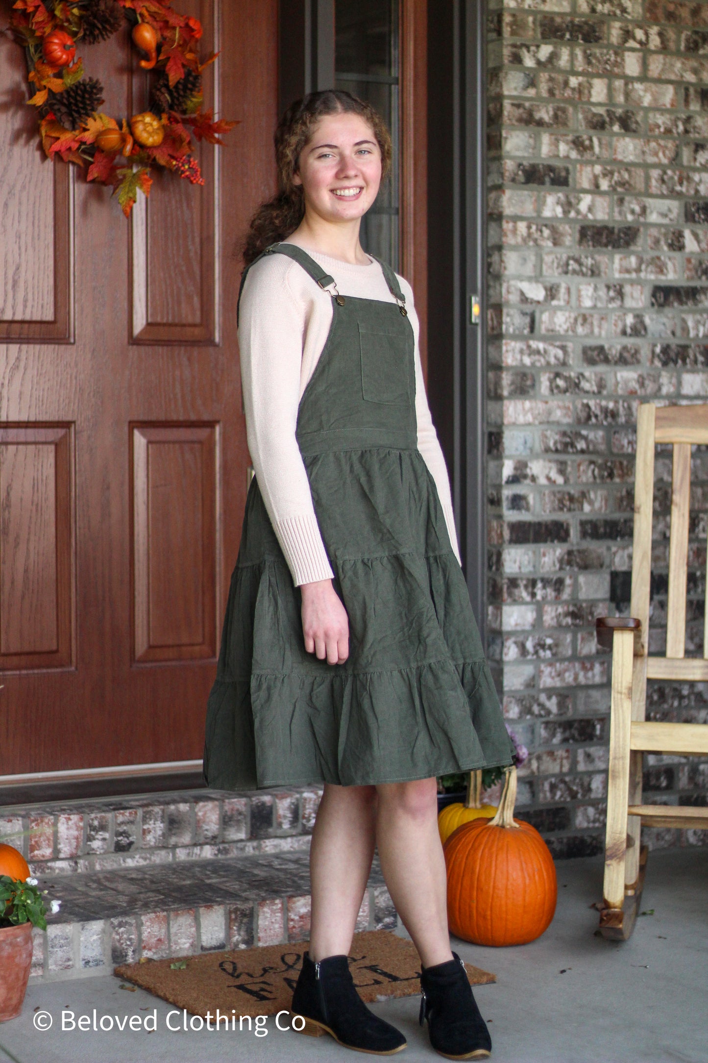 Corduroy Overall Dress