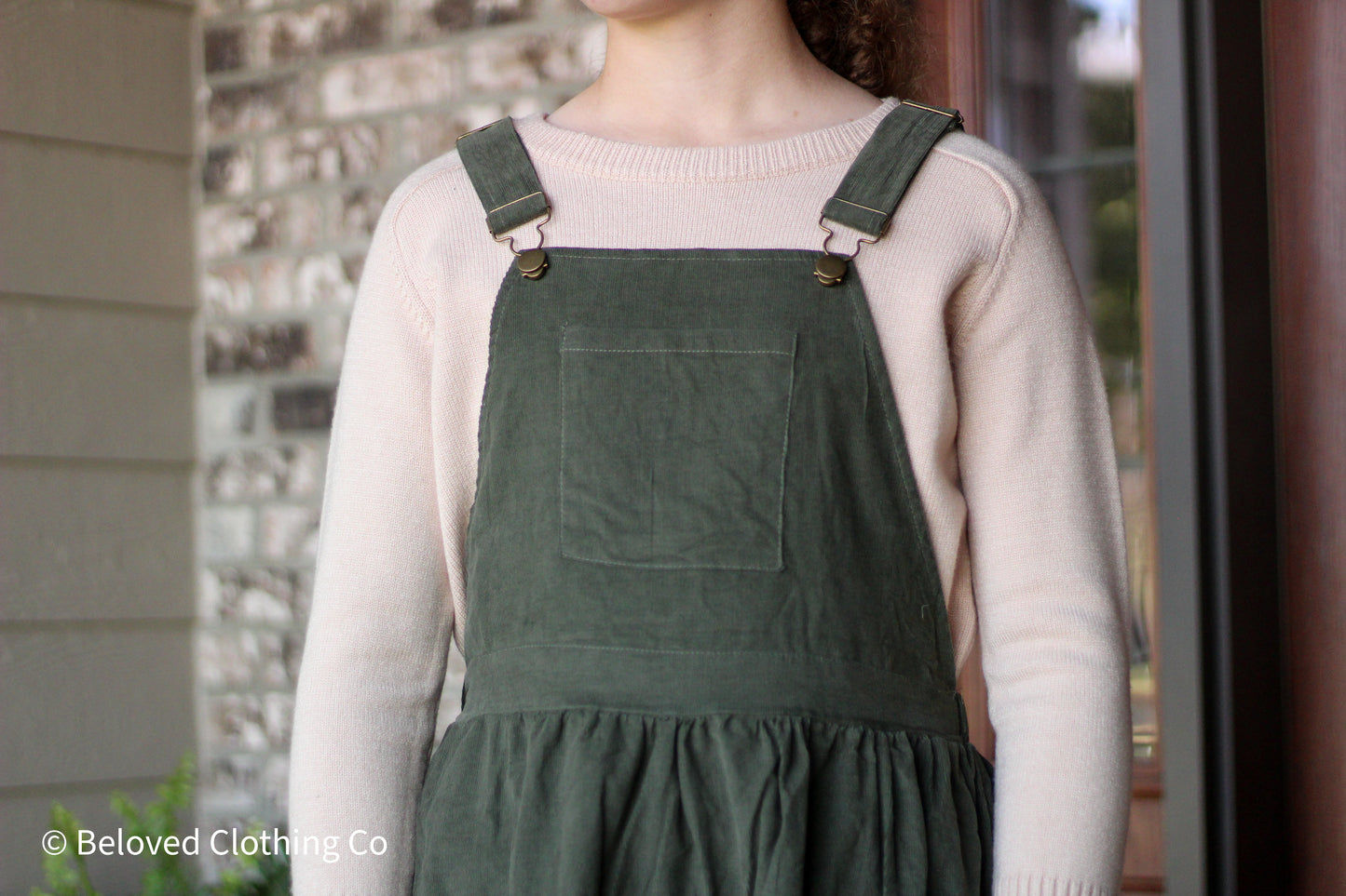 Corduroy Overall Dress